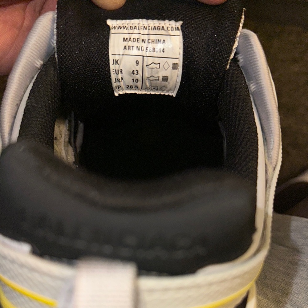 Balenciaga Black and Yellow Sneakers - Picture 2 of 3
